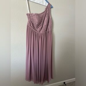 Azazie Demi Vintage Mauve Bridesmaids Dress - Custom Size (Fits like a 20/22)